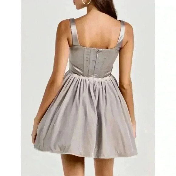 New STAUD Landscape Dress Silver New w/Tags Retails $450 - Picture 10 of 13